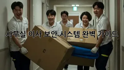 사무실 이사? 보안 시스템 완벽 가이드! 🔒