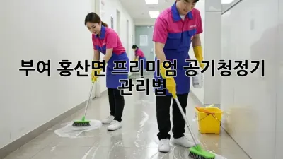 부여 홍산면 프리미엄 공기청정기 관리법