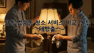 안동 법흥동 청소 서비스 비교 🧹✨ 꿀팁 대방출!